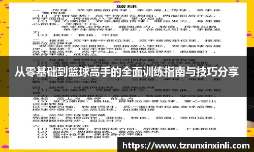 从零基础到篮球高手的全面训练指南与技巧分享