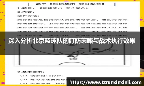 深入分析北京篮球队的盯防策略与战术执行效果