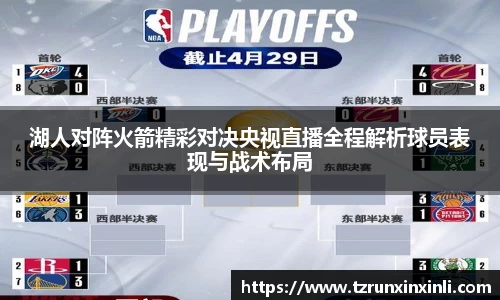 湖人对阵火箭精彩对决央视直播全程解析球员表现与战术布局